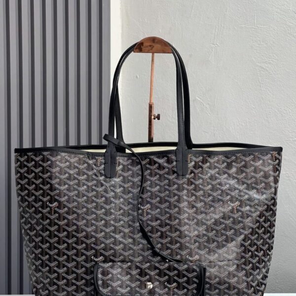 Goyard St Saint Louis PM Black Tote Bag