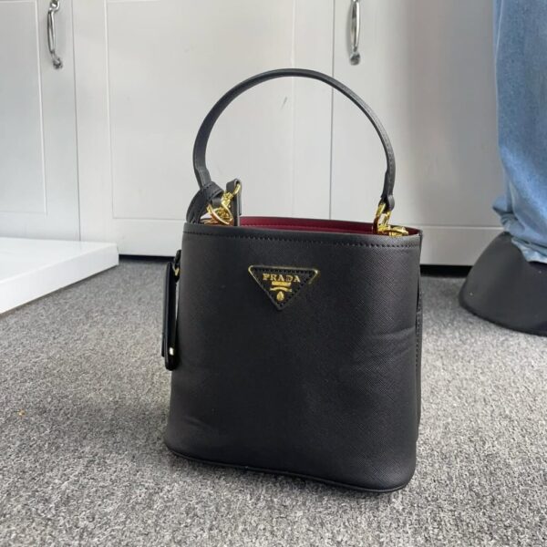 Prada Small Saffiano Leather Panier Bag