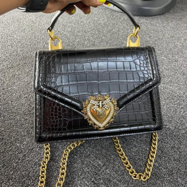 Dolce & Gabbana Medium Devotion Bag in black