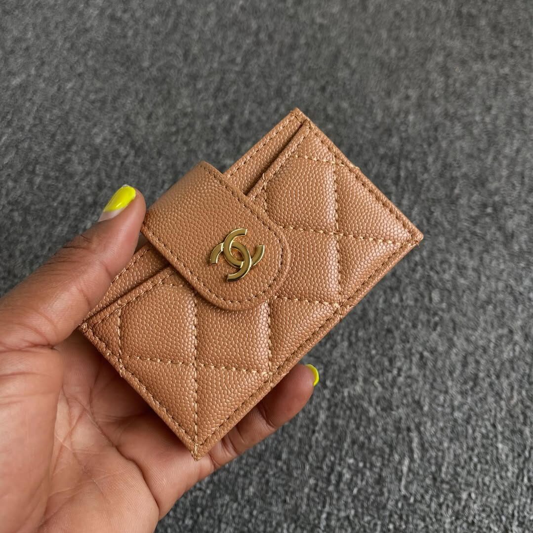 Chanel Seal Caviar W Compact Wallet